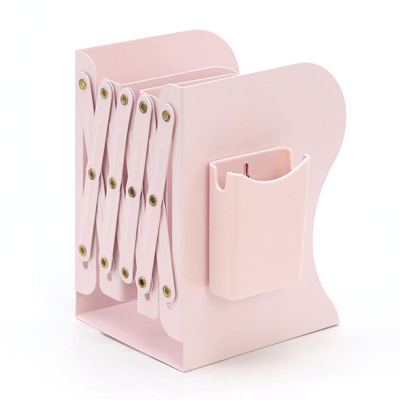 Выдвижная книжная полка с держателем для ручек и книжной полкой, встроенная настольная стойка для хранения книг, перегородка для книг