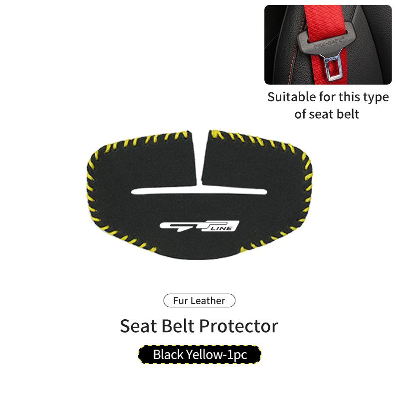 2PCS Car Seat Belt Anti Scratch Buckle Protector Cover Accessories For KIA gt gtline Xline ceed Forte RIO STINGER Seltos K3 K4 HP4