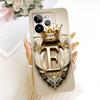 For Realme GT 7 Pro Feather Crown Initial Letter Phone Case For Realme GT7 Pro RMX5010 Soft Silicone Covers Bumpers