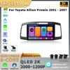 Car Radio Multimedia Player Navigation Wireless BT CarPlay Android 14 For Toyota Allion Premio 2001-2007 Touch Head Unit Screen