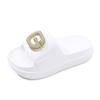 Summer New Simple Outdoor Women's Comfortable Thick-bottomed Indoor Non-slip One-word Slippers