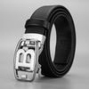 Мужской ремень двухслойная коровья кожа сплав автоматическая пряжка буква B кожаный ремень кожаный ремень