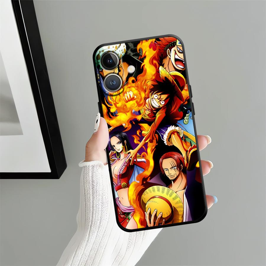 Чехол для iPhone 14 17 16 Pro Max 11 X XS XR 7 8 SE 17Air 13 Mini 15 Plus 12 Funda Чехол для телефона Крутой Луффи АСЕ