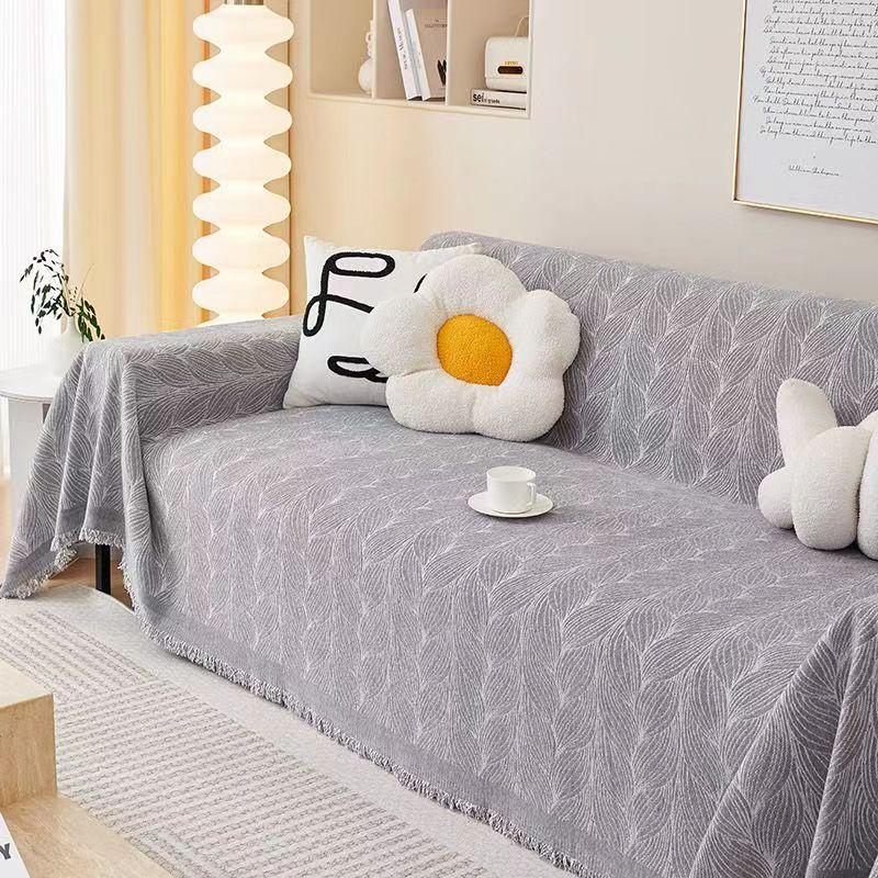 Nordic Simple Style One-piece Full Cover Chenille Sofa Cover Blanket