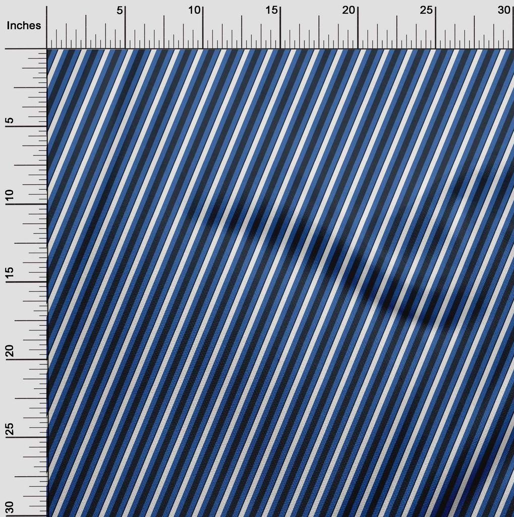 oneOone Cotton Flex Fabric Diagonal Stripe Fabric Prints By Yard 40 Inches