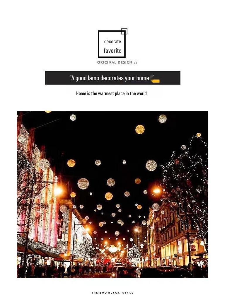 Outdoor Waterproof LED Rattan Ball String Lights for Tree Decoration and Festival Ambiance