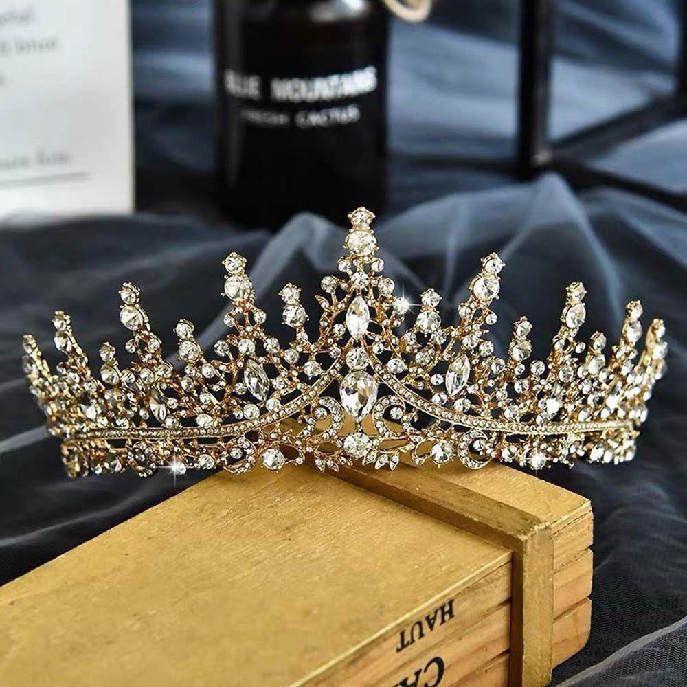 Crown Princess Crown Zinc Zinc Alloy Women Tiara Bridal Crown Wedding Jewelry Korean Style Bridal Headwear