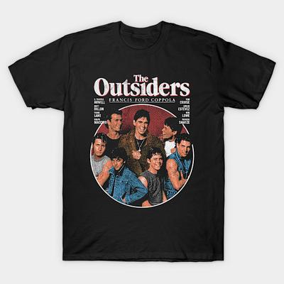 Мужская черная футболка с принтом The Outsiders, Гизеры, Оставайся золотым Понибой Печать на термотрансферной бумаге без вырезания Хлопковая футболка