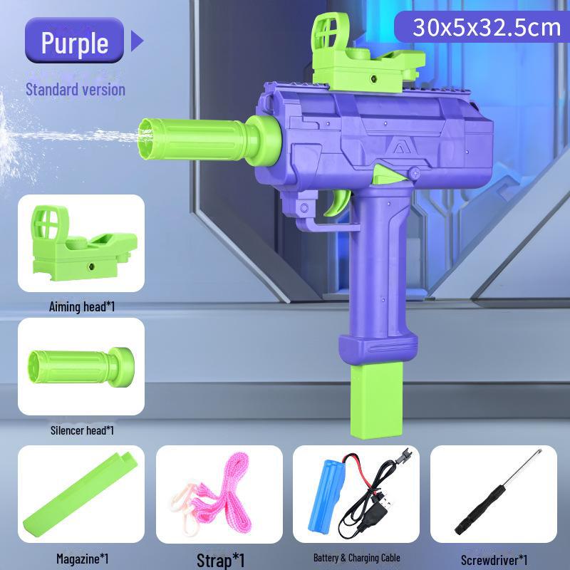 Водяной пистолет Uzi Electric Burst для детей – игрушка большой емкости для водных боев