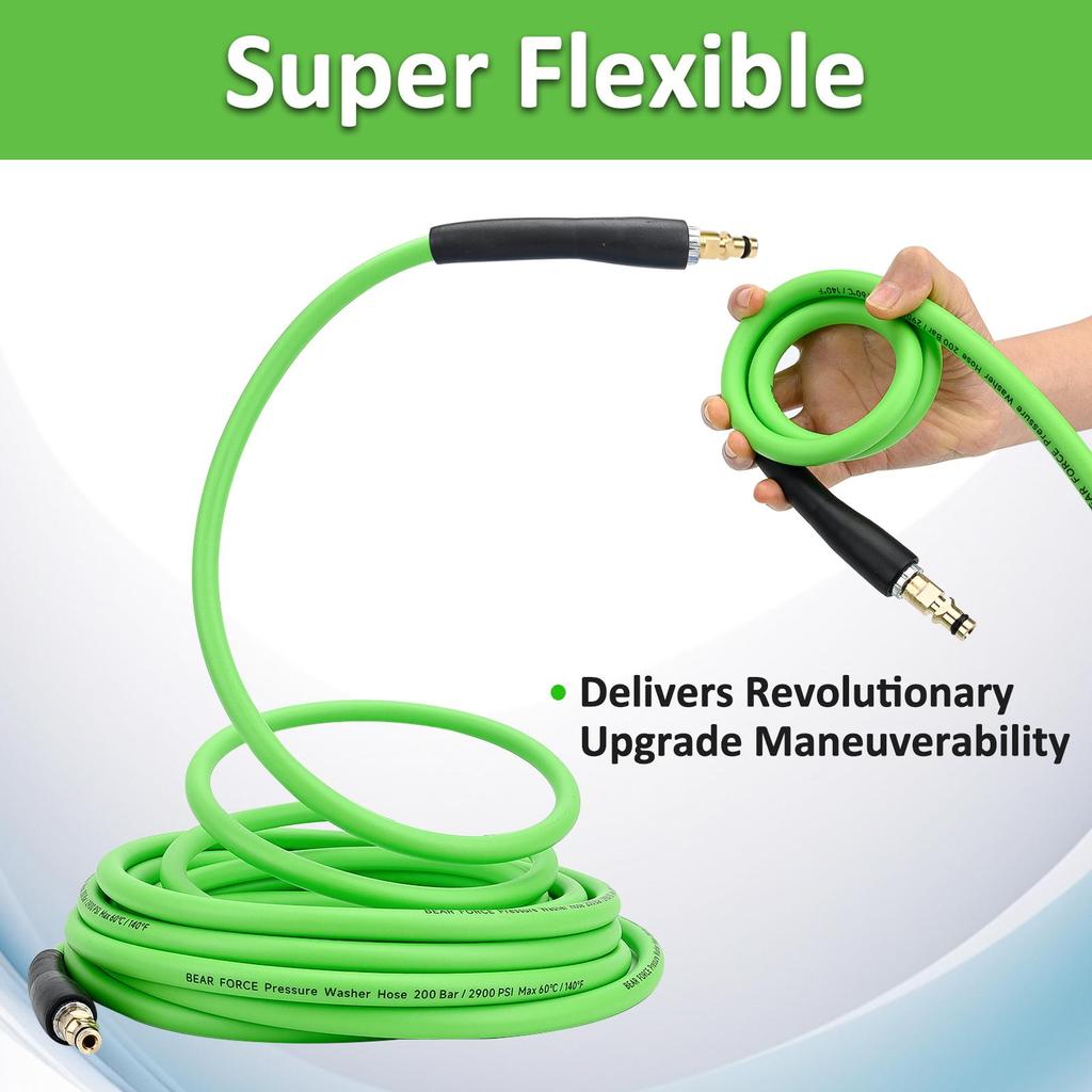 Сменный шланг для мойки высокого давления Супергибкий шланг 2900 PSI Шланг, устойчивый к перегибам, для Karcher K2-K7 Быстросъемный соединитель