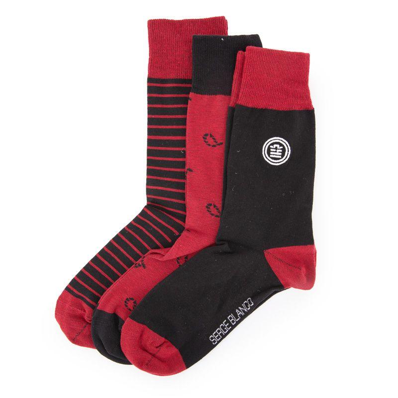 Pack of 3 Pairs of Men's Socks SERGE BLANCO
