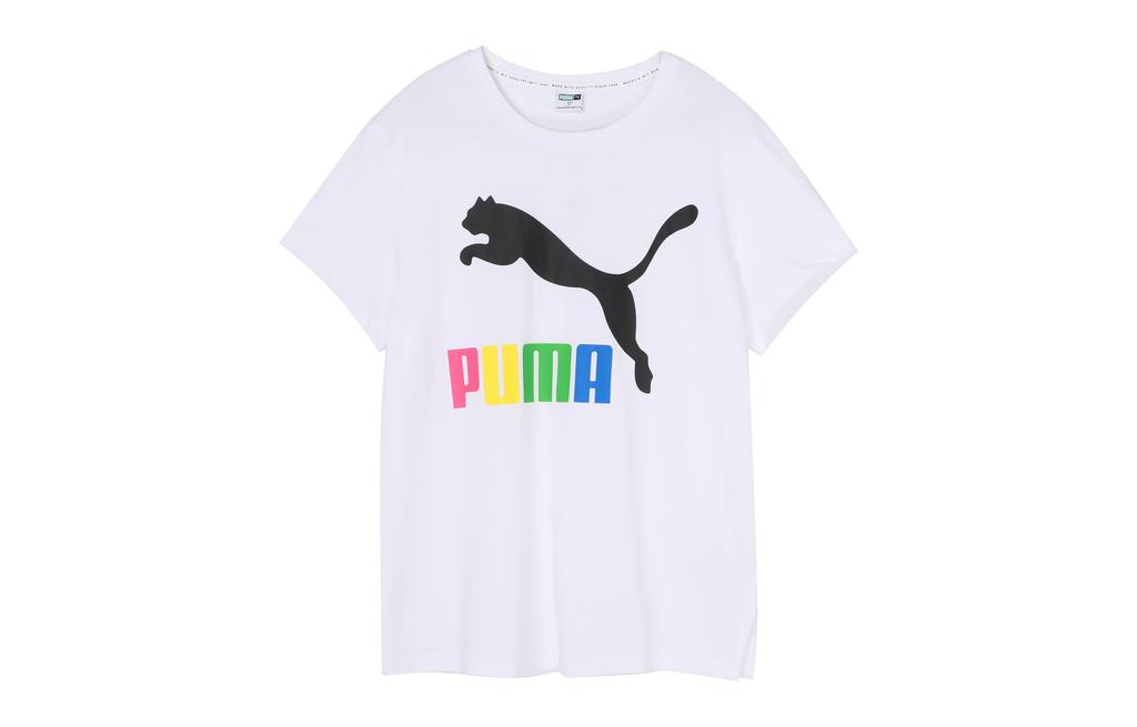 PUMA T Shirts Women's Crew Neck Moderate Straight Fit 596512-92