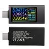 KWS-X1 Тип-C Монитор тока и напряжения DC 4-30V 0-12A Измеритель мощности Тестер PD Емкость аккумулятора Цифровой ЖК-дисплей