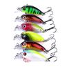 6pcs Mini Crankbait Plastic Fishing Pike Wobbler Fishing Tackle