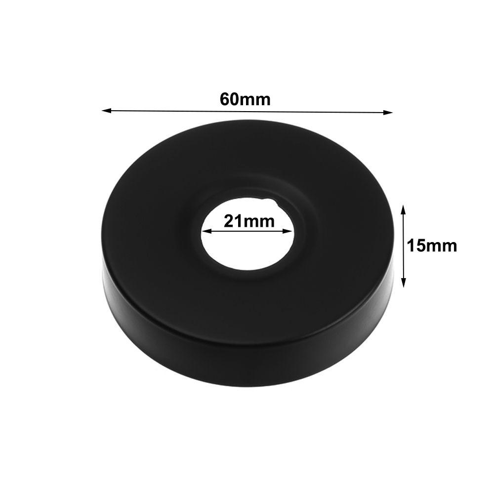 Black Faucet Decorative Cover Chrome Finish Wall Flange Cover New Trim Cover