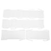 4pcs Baby Bumpers Padded for Full Size Cribs Collision Protection Solid Color Soft Breathable Crib