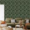 Bottle green and olive military camouflage wallpaper 50x1000