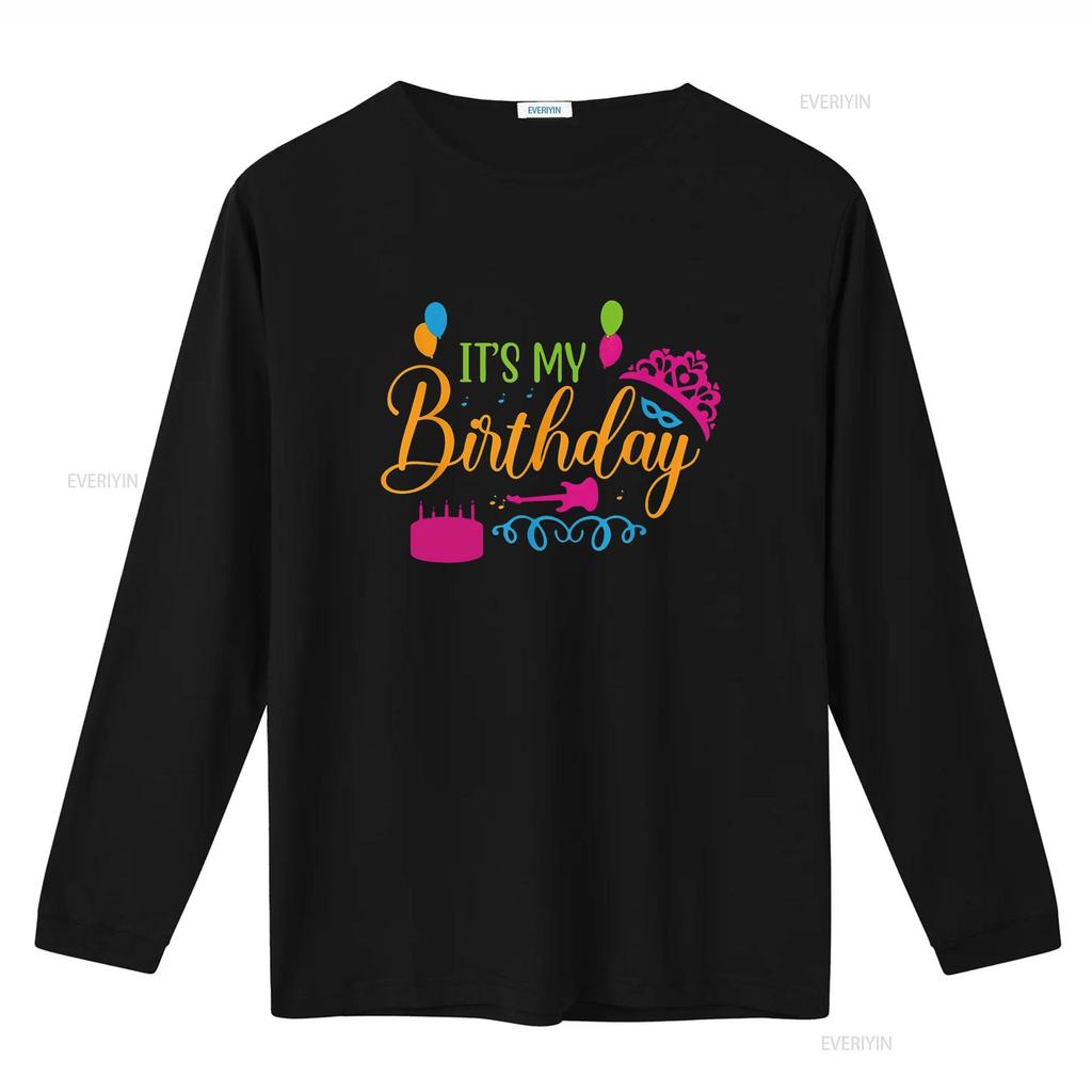 Женская футболка It s My Birthday Happy винтажная стираная мужская дышащая с принтом мягкая эластичная удобная немного