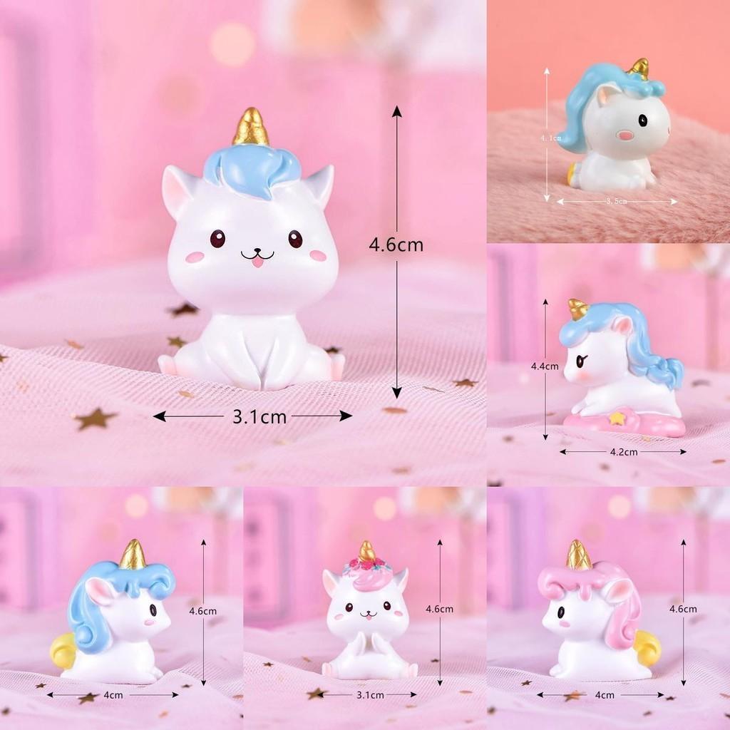 Charming Resin Unicorn Figurine For Whimsical Cake Decoration Desktop Decoration