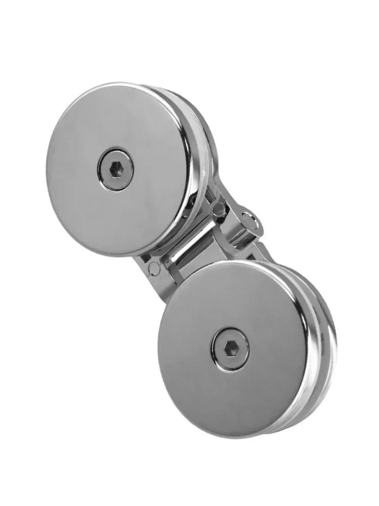 Петли для стеклянных дверей шкафов Аксессуары для безрамных стеклянных петель Перфорированные петли для витрин из цинкового сплава Мебельная фурнитура