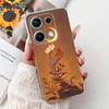 Clear For Redmi Note 14S 4G Case Cover Luxury Butterfly Love Fashion Flowers Cool Lion Cute Painted Soft Casing