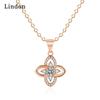 Женское ожерелье Lindon, кулон из медного сплава, циркон, модный подарок