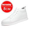 Мужские белые туфли с внутренней прибавкой высоты 8 см Zapatos Para Hombres повседневные невидимые спортивные кроссовки Tenis Masculino