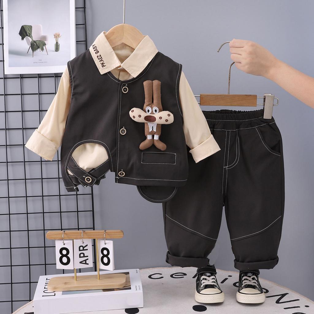 Детский повседневный комплект с длинным рукавом, удобные наряды для повседневной носки