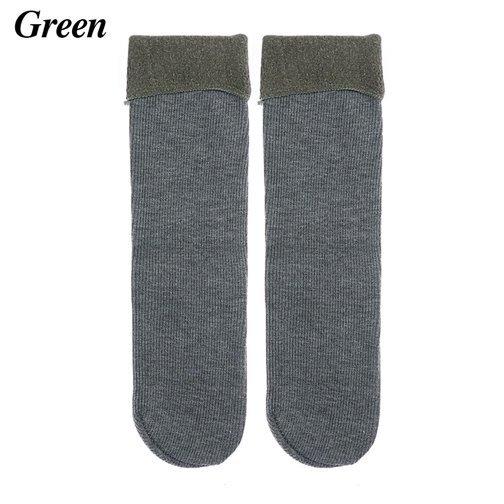Autumn Winter Snow Boots Thicken Velvet Floor Socks Wool Cashmere Snow Socks Sleeping Warm Hosiery