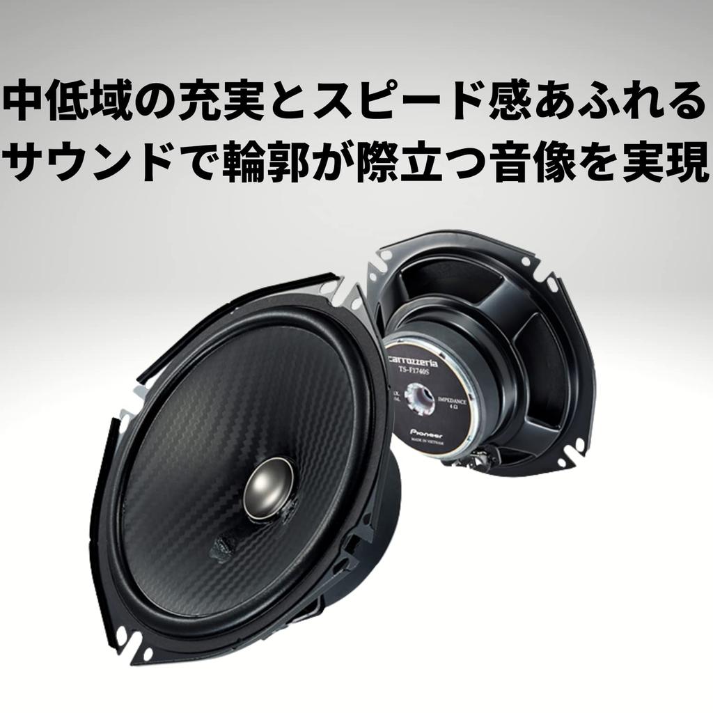 Pioneer TS-F1040S-2 Carrozzeria 3.9-inch (10-cm) Custom-Fit Speakers, Separate 2-Way, High Resolution Compatible