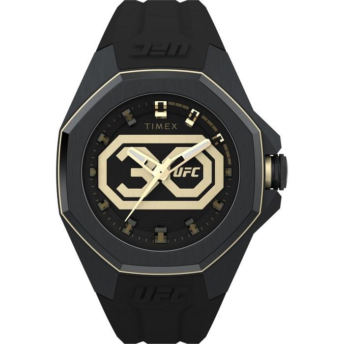 TIMEX UFC Watch Кварцевые 100м Водонепроницаемые Пластик Черный Циферблат TW2V90200 Мужские