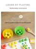 Handmade Wooden Math Clip Beads: Educational Number Matching Toy for Children