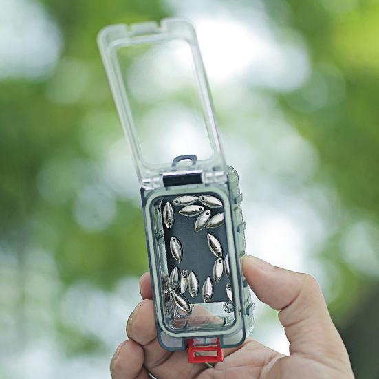 Коробка для рыболовных приманок, светящаяся в темноте, магнитная, прозрачная, портативная, водонепроницаемые, рыболовные крючки, мягкая и жесткая наживка, инструменты для рыбалки, чехол-органайзер для снаряжения