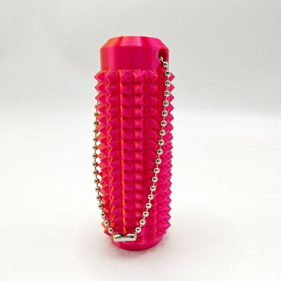 Игрушка-фиджет Spiky Roller с цепочкой из бусин, снятие тревожности, стресса, концентрация внимания, неровная массажная палочка, сенсорный ролик, брелок-подвеска