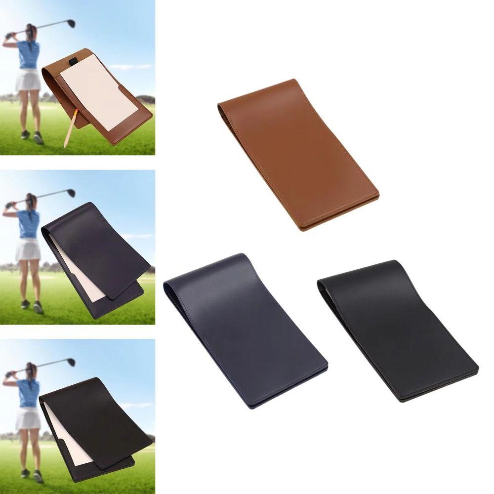 PU Leather Golf Score Book Yardage Book Score Notebook Golf Golf Scorecard Holder Enthusiasts