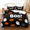 Happy Halloween Bedding Set 3D Digital Printing 2-3 Piece Set (No Core) Suitable for Bedroom Duvet Cover Set Halloween Decor