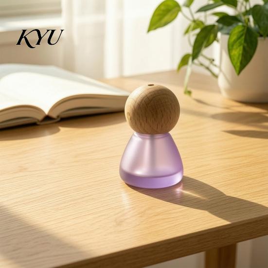 Small Glass Bottles for Oils Reed Diffuser Bottle with Stick, Fragrance Empty Bottle, Desktop Aromatherapy Vase Essential Oil Home Bedroom Office