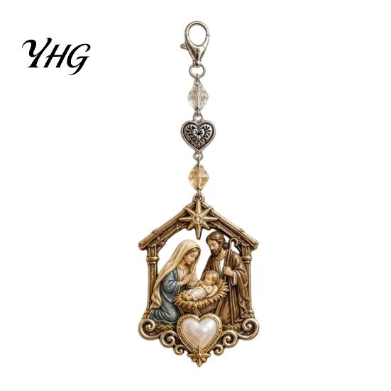Christmas Reindeer Keychain Theme Pendant, Santa Snowman Angel Hanging Decor, Bag Pendant Backpacks School Bags Decorative Charm, Xmas Party Favors