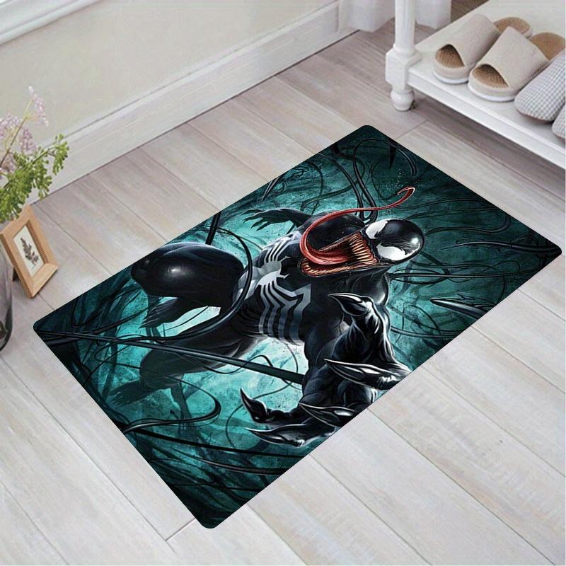 1pc Venom Pattern Area Rug Soft Flannel Floor Mat for Living Room,Office,Bedroom and Carpet,Sofa Coffee Table Floor Mat