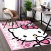 1 шт. Sanrio Hello Kitty Ковер для офиса с принтом русалки Прямоугольный коврик под стол, Идеальный декор для гостиной, спальни, кухни, Нескользящий пол