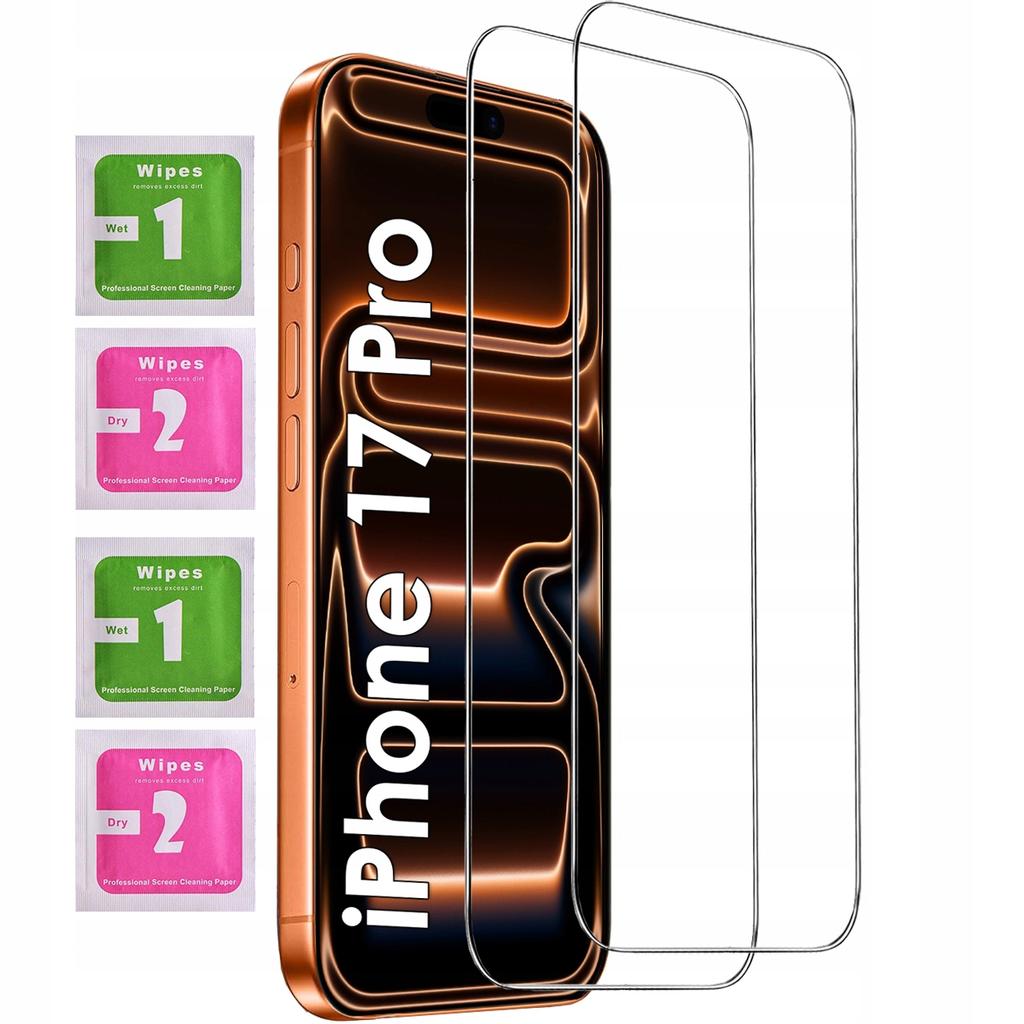 ARMORED case for Apple Iphone 17 PRO ANTI SHOCK CLEAR CASE + 2x9h Glass