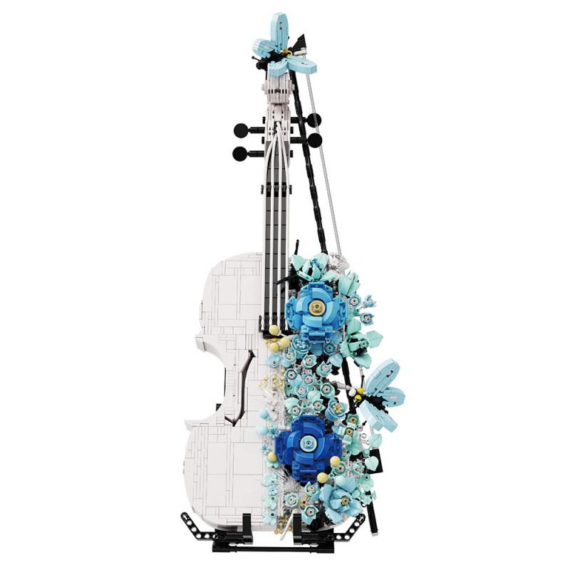 Takasaki 3030 Flower Sea Violin Украшения Модель Собранные строительные блоки Игрушка Девочки Подарок на День Святого Валентина