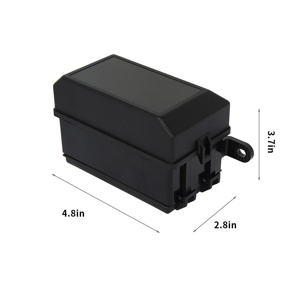 Автомобильный блок предохранителей, держатель блока реле на 6 шт., 5 дорожных блоков предохранителей, универсальный автомобильный блок предохранителей для легковых автомобилей, внедорожников, пикапов (черный)