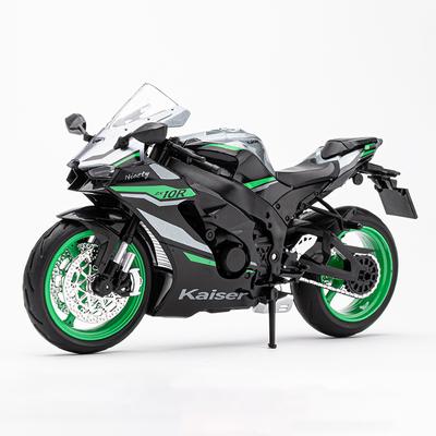 1/12 Kawasaki Ninja ZX10R литой под давлением мотоцикл модель игрушечная коллекция транспортных средств звук и свет внедорожный мотоцикл игрушки автомобиль