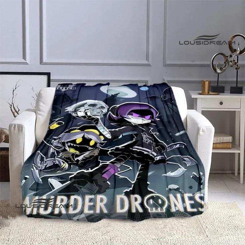 MurderDrones Cartoon Printed Wall Decor Art Print Warm and Soft Blanket Bedding Comfortable Cubre Cama Perfect Birthday Gift for