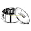 92MF 304 Cake Flan Pan With Secure Locking Lid For Baking And Steaming