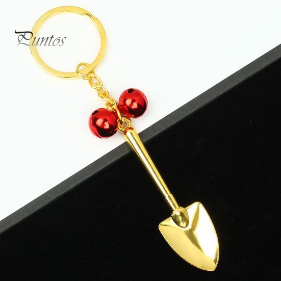 Новинка, мини-брелок с лопатой, нержавеющий, устойчивый к коррозии, компактный размер, металлический брелок в виде лопаты, подвесной кулон