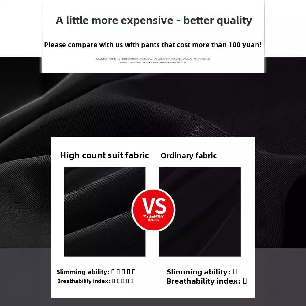 2024 Женские брюки-костюм с высокой посадкой, черные, широкие от бедра — Прилегающие, Повседневные, Высококачественная драпировка для Весны