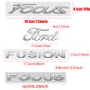 AJJ1 3D Letters Car Body Rear Trunk Bumper Emblem Stickers Badge Decal For Ford Focus Logo Fusion MK2 MK4 Fiesta Mustang Accessories