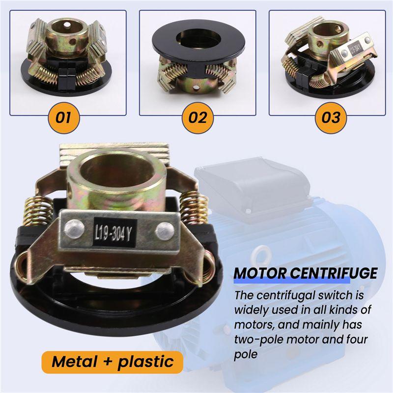 Fresh Motor Centrifugal Switch Single Phase Mechanical Centrifugal Switch Electric Motor Starter Controller Kit L19-304Y